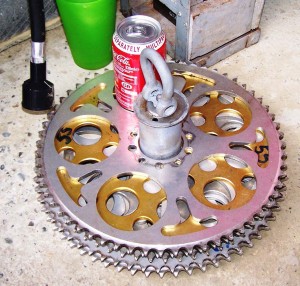 A pile of rear sprockets